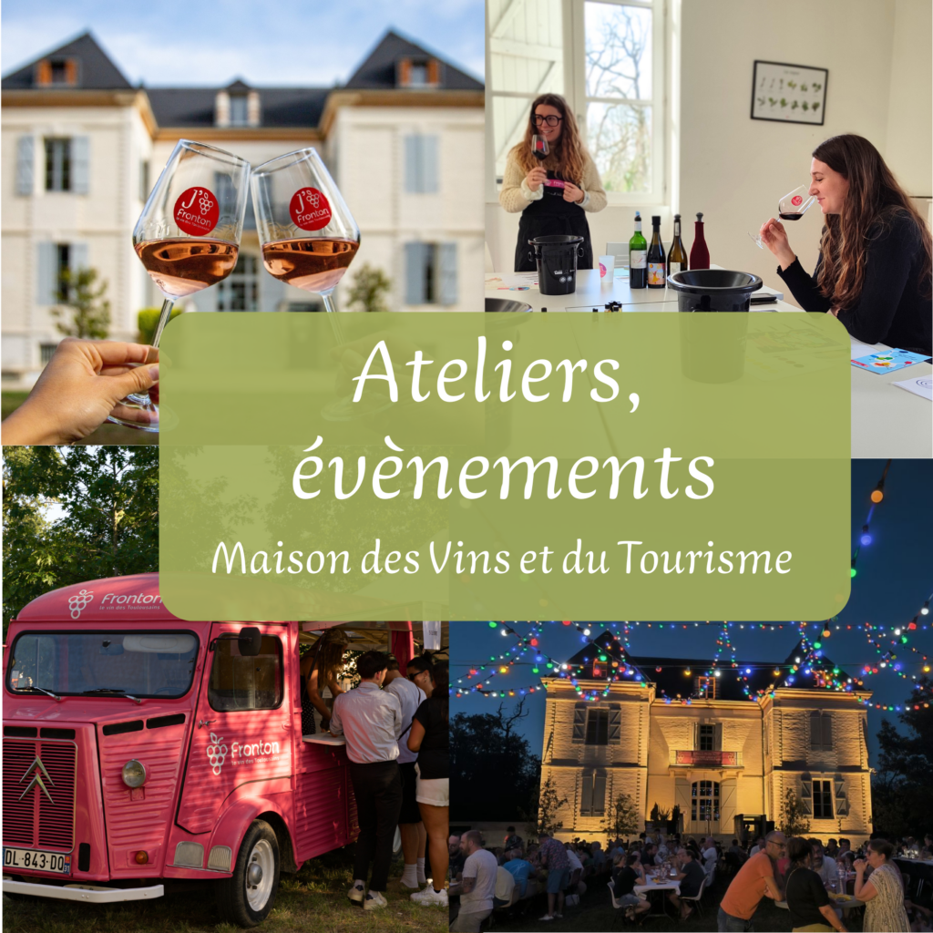 Ateliers et évènements à la Maison des Vins et du Tourisme